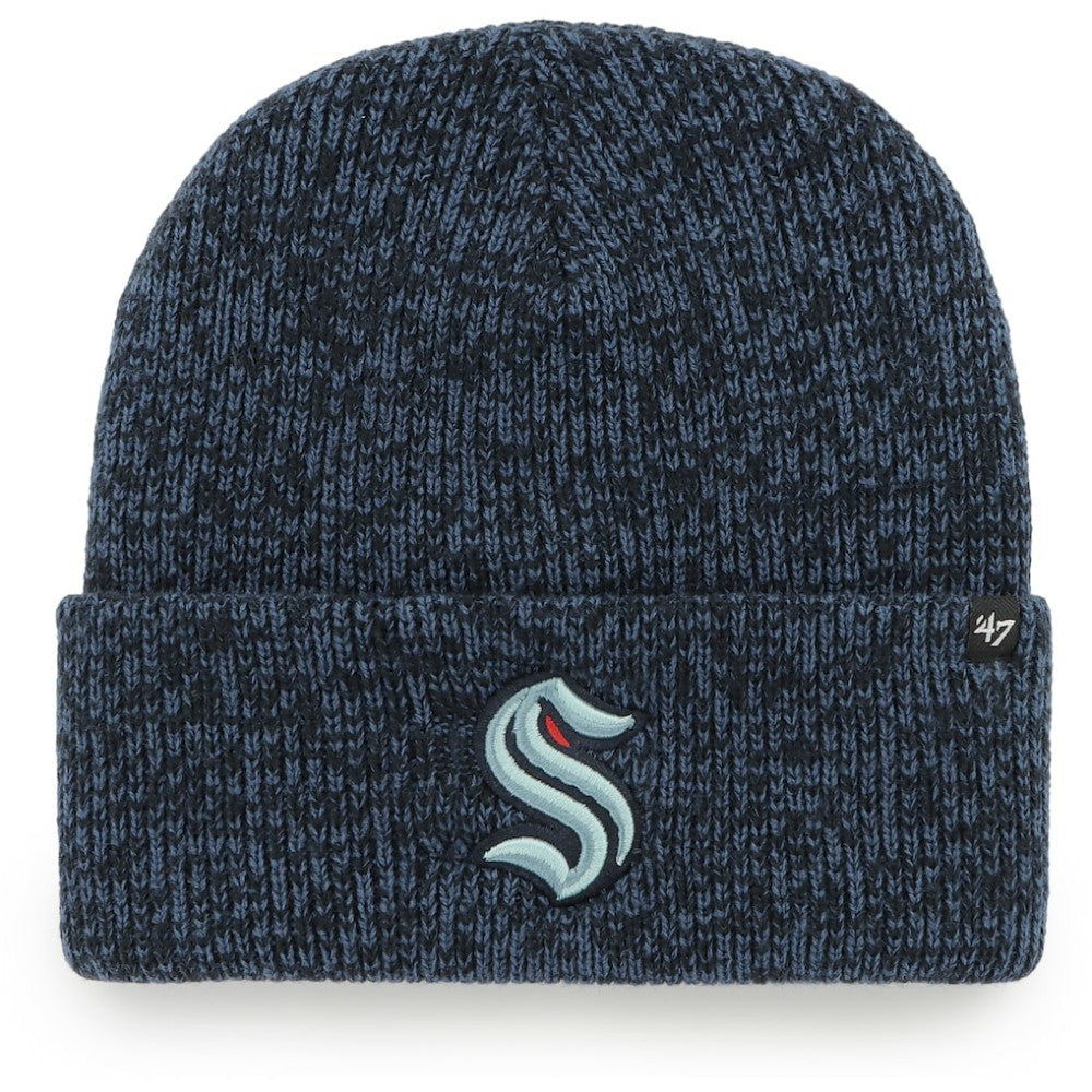 NHL Seattle Kraken '47 Brain Freeze Cuffed Knit Hat - Deep Sea Blue