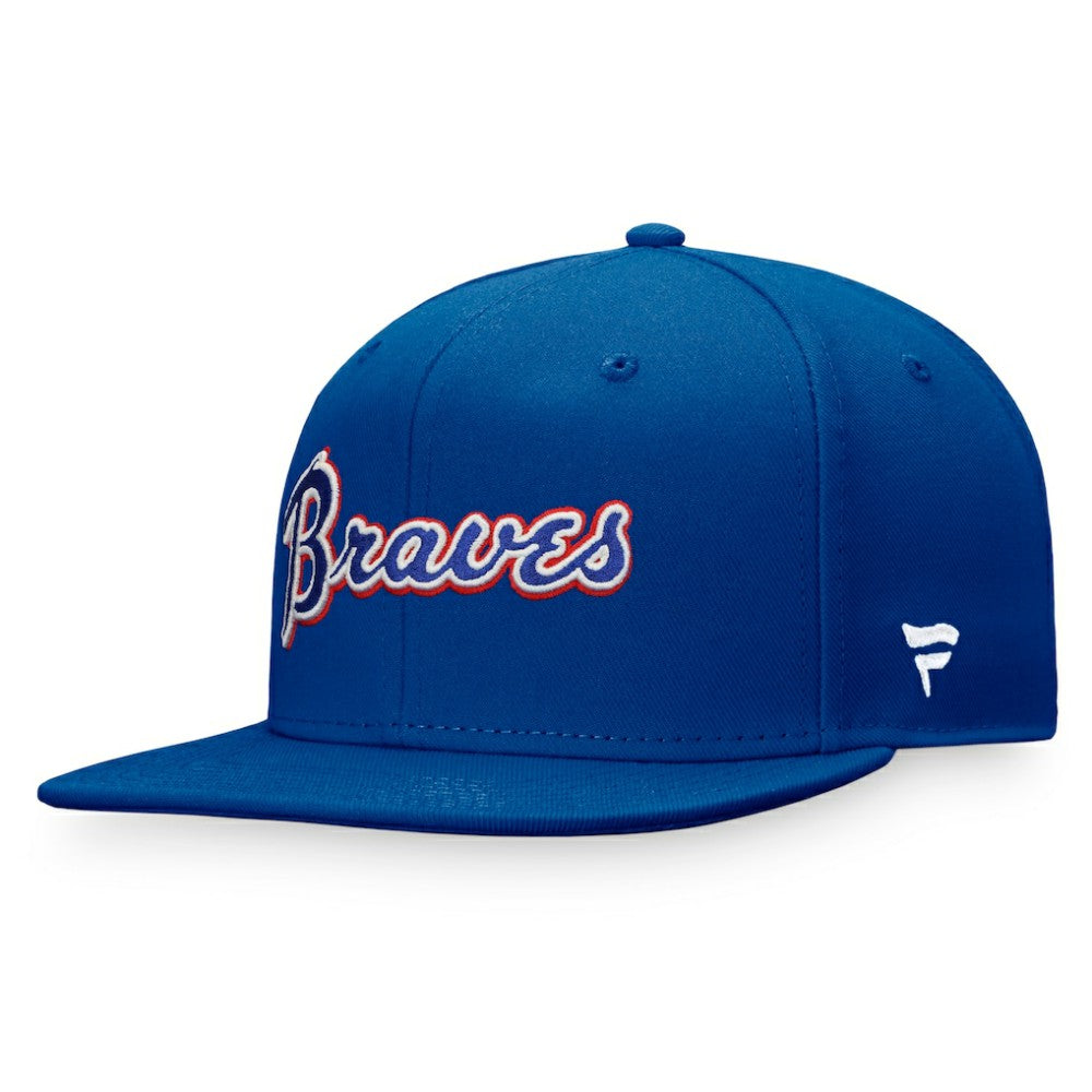 Atlanta Braves Fanatics Cooperstown Collection Fitted Hat - Royal Hats