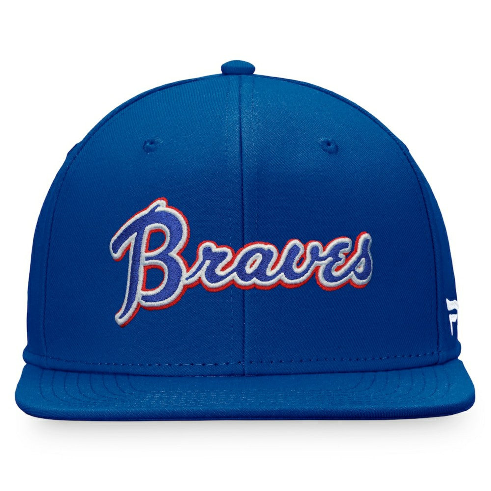 Atlanta Braves Fanatics Cooperstown Collection Fitted Hat - Royal Hats
