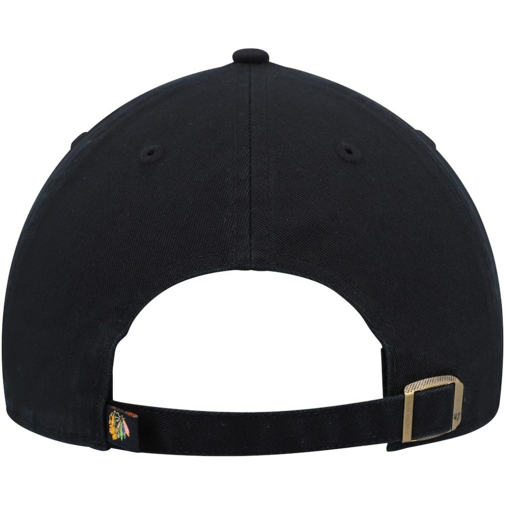 NHL Chicago Blackhawks '47 Alternate Logo Clean Up Adjustable Hat - Black