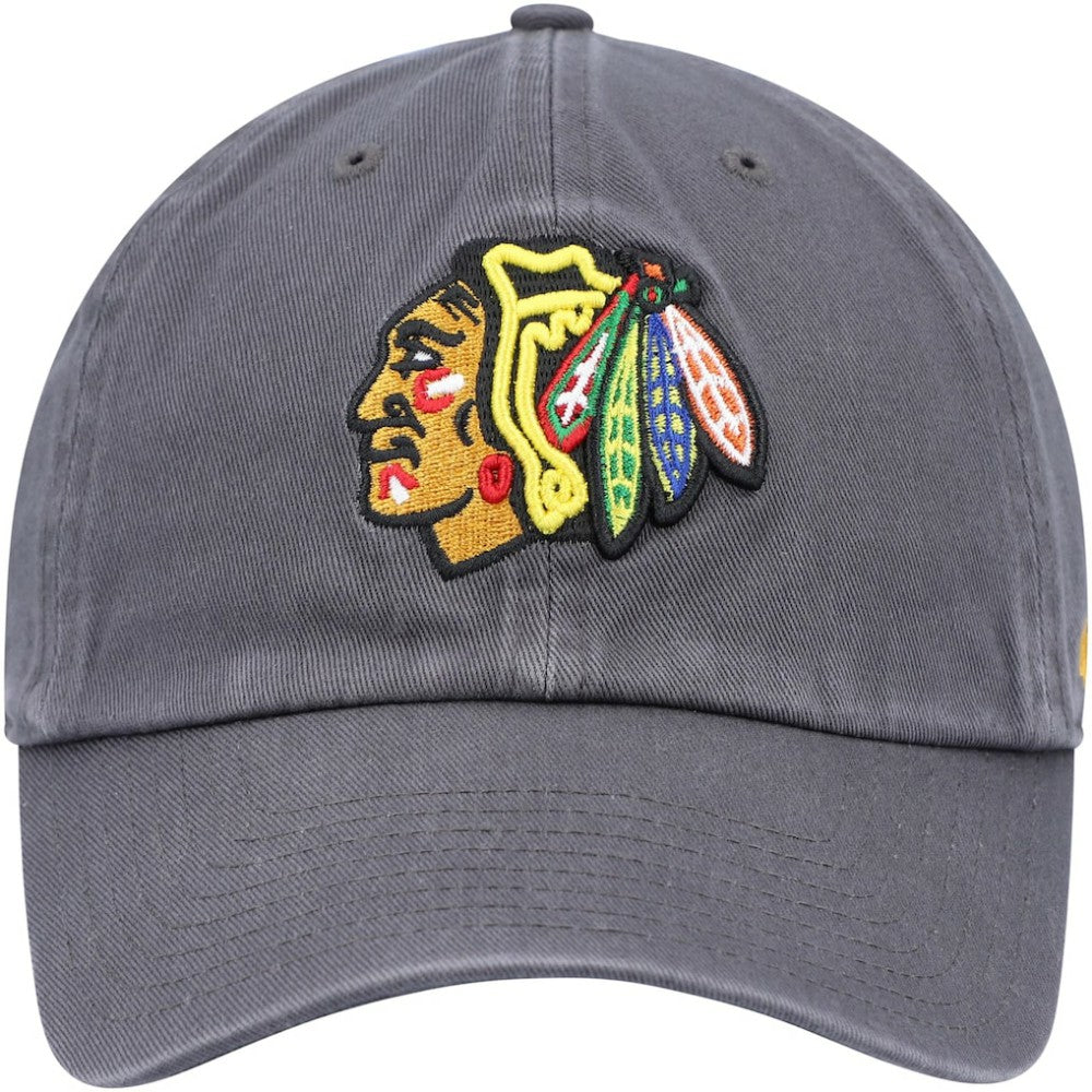 NHL Chicago Blackhawks '47 Clean Up Adjustable Hat - Charcoal