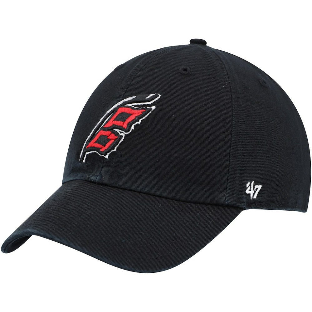 NHL Carolina Hurricanes '47 Alternate Logo Clean Up Adjustable Hat - Black