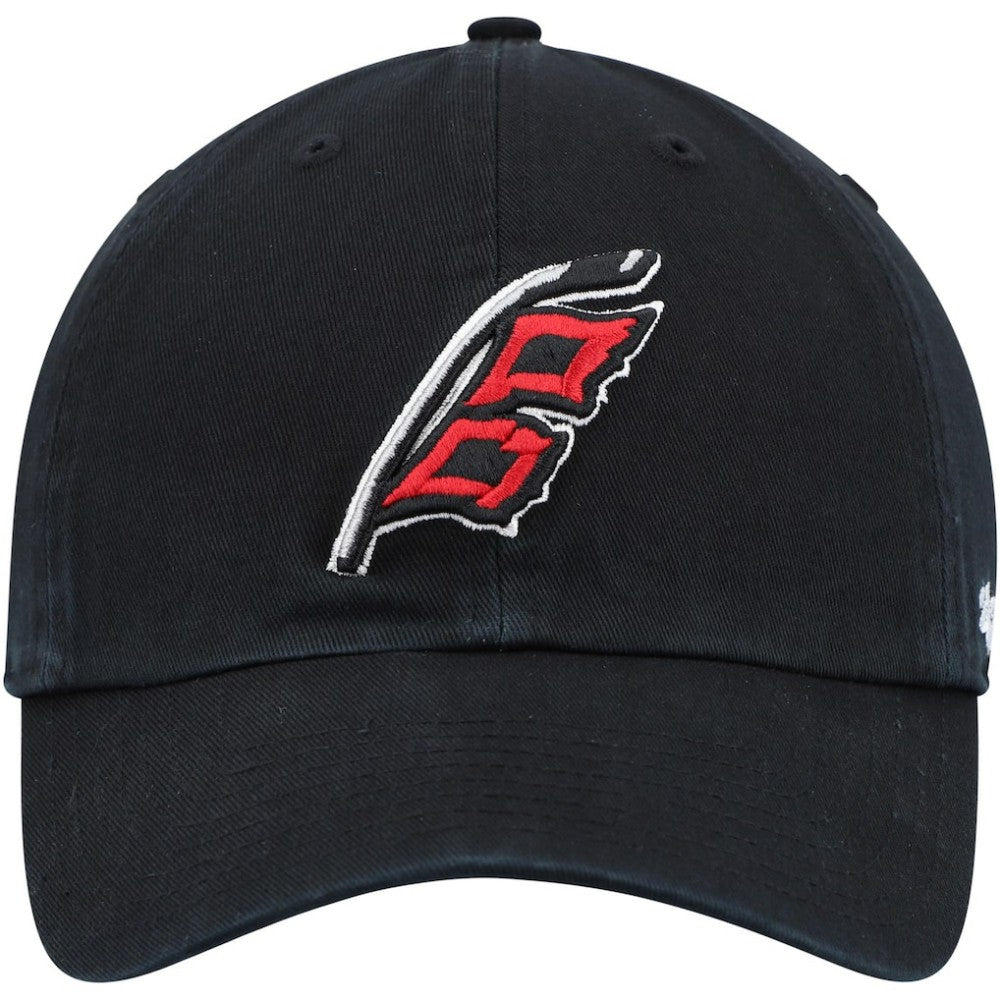 NHL Carolina Hurricanes '47 Alternate Logo Clean Up Adjustable Hat - Black