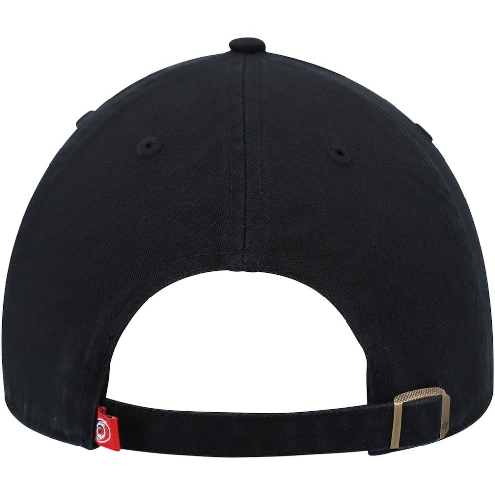 NHL Carolina Hurricanes '47 Alternate Logo Clean Up Adjustable Hat - Black