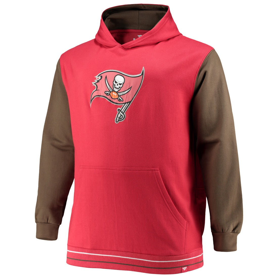 Tampa Bay Buccaneers Big & Tall Block Party Pullover Hoodie Red/Pewter