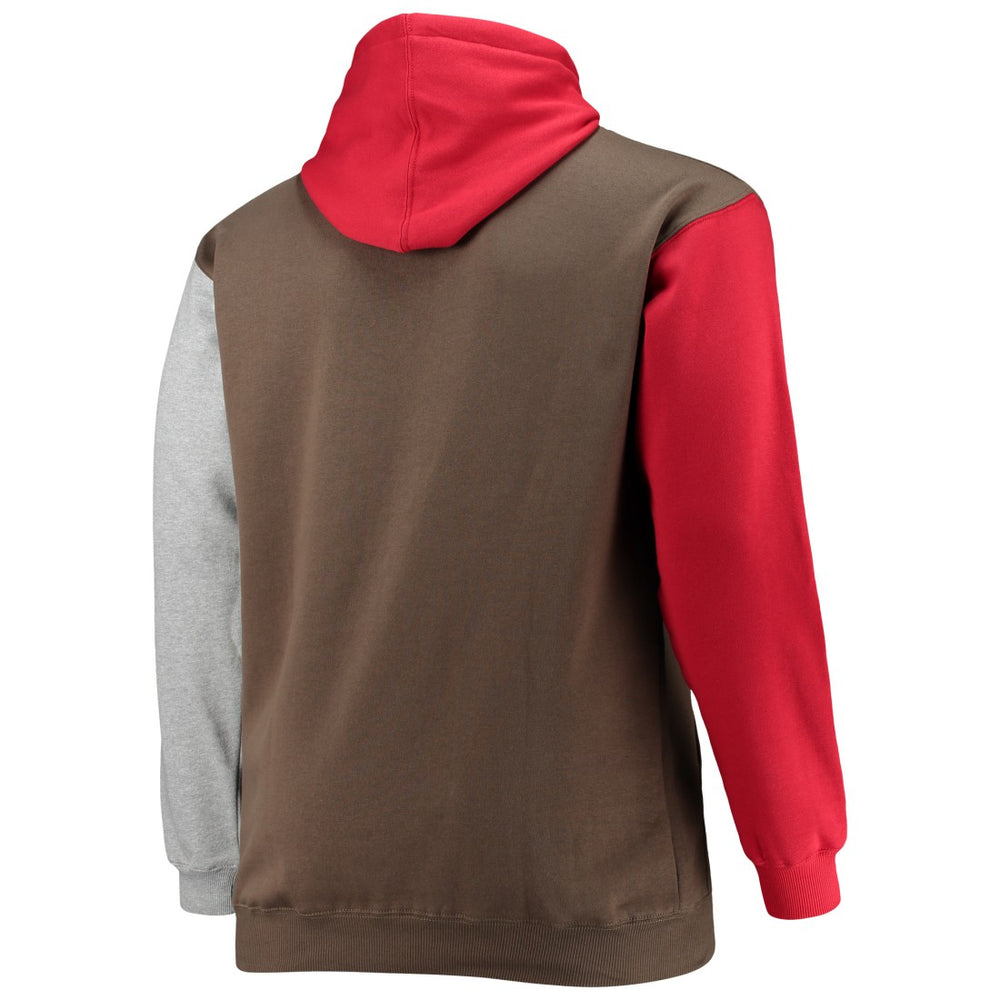 Tampa Bay Buccaneers Big & Tall Pullover Hoodie Red/Black