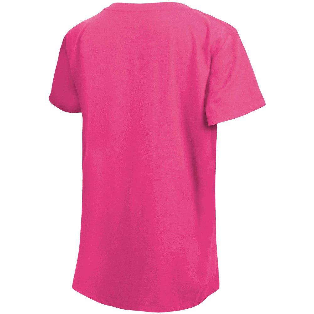 Kansas City Royals New Era Girls Youth Jersey Stars V-Neck T-Shirt - Pink Jerseys