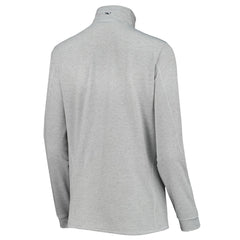 Tampa Bay Buccaneers Vineyard Vines Women's Sankaty Shep Half-Zip Pullover Top Heather Gray