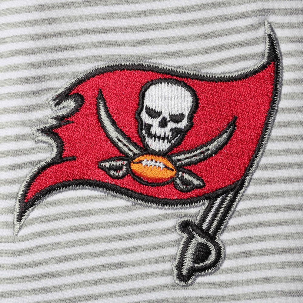 Tampa Bay Buccaneers Vineyard Vines Women's Sankaty Shep Half-Zip Pullover Top Heather Gray