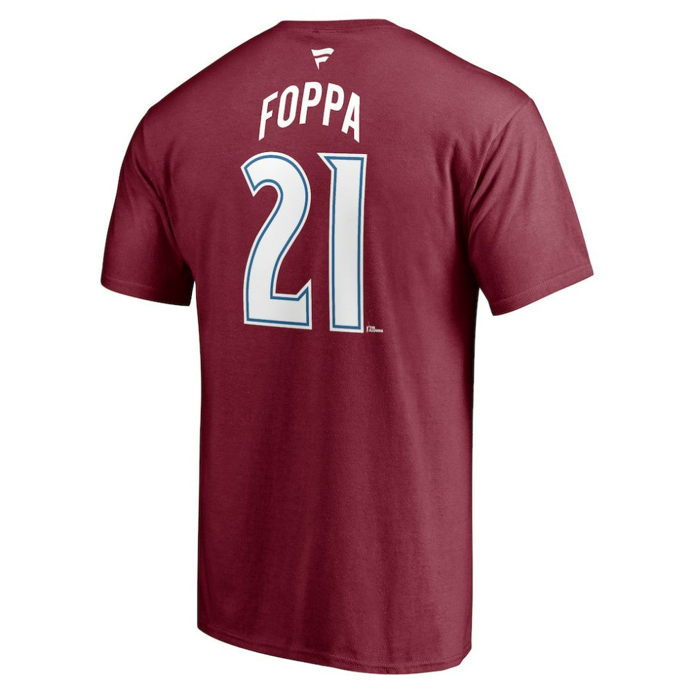 NHL Peter Forsberg Colorado Avalanche Fanatics Authentic Stack Retired Player Nickname & Number T-Shirt - Burgundy