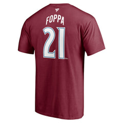 NHL Peter Forsberg Colorado Avalanche Fanatics Authentic Stack Retired Player Nickname & Number T-Shirt - Burgundy
