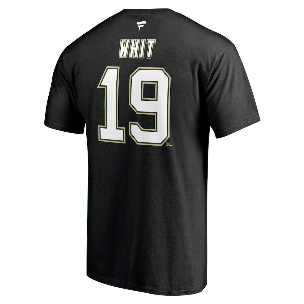 NHL Ryan Whitney Pittsburgh Penguins Fanatics Authentic Stack Retired Player Nickname & Number T-Shirt - Black