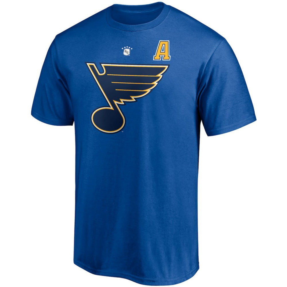 NHL Keith Tkachuk St. Louis Blues Fanatics Authentic Stack Retired Player Nickname & Number T-Shirt - Blue