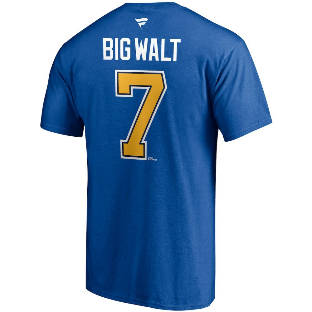 NHL Keith Tkachuk St. Louis Blues Fanatics Authentic Stack Retired Player Nickname & Number T-Shirt - Blue