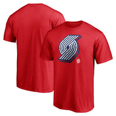 Portland Trail Blazers Red White & Team T-Shirt Red