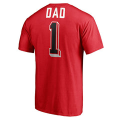 Chicago Bulls Number One Dad T-Shirt Red