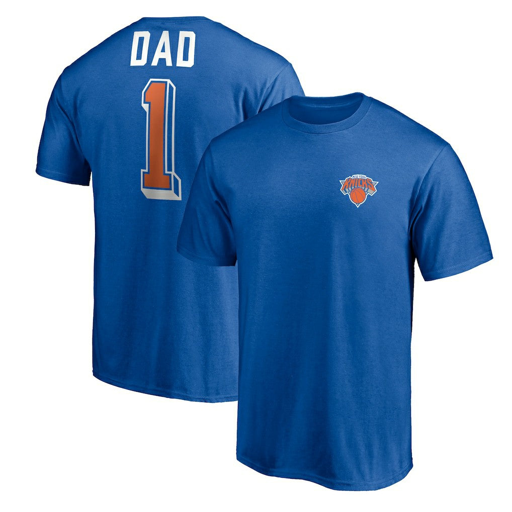 New York Knicks Number One Dad T-Shirt Royal