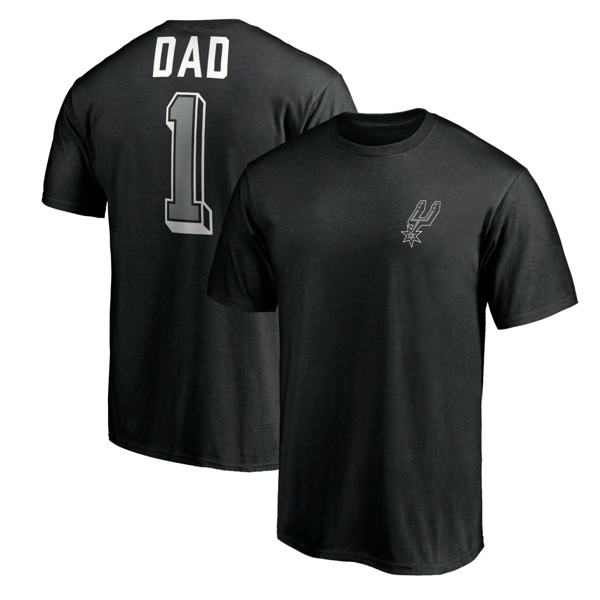 San Antonio Spurs Number One Dad T-Shirt Black