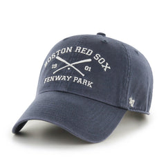 Boston Red Sox '47 Cross Bats Clean Up Adjustable Hat - Blue Hats