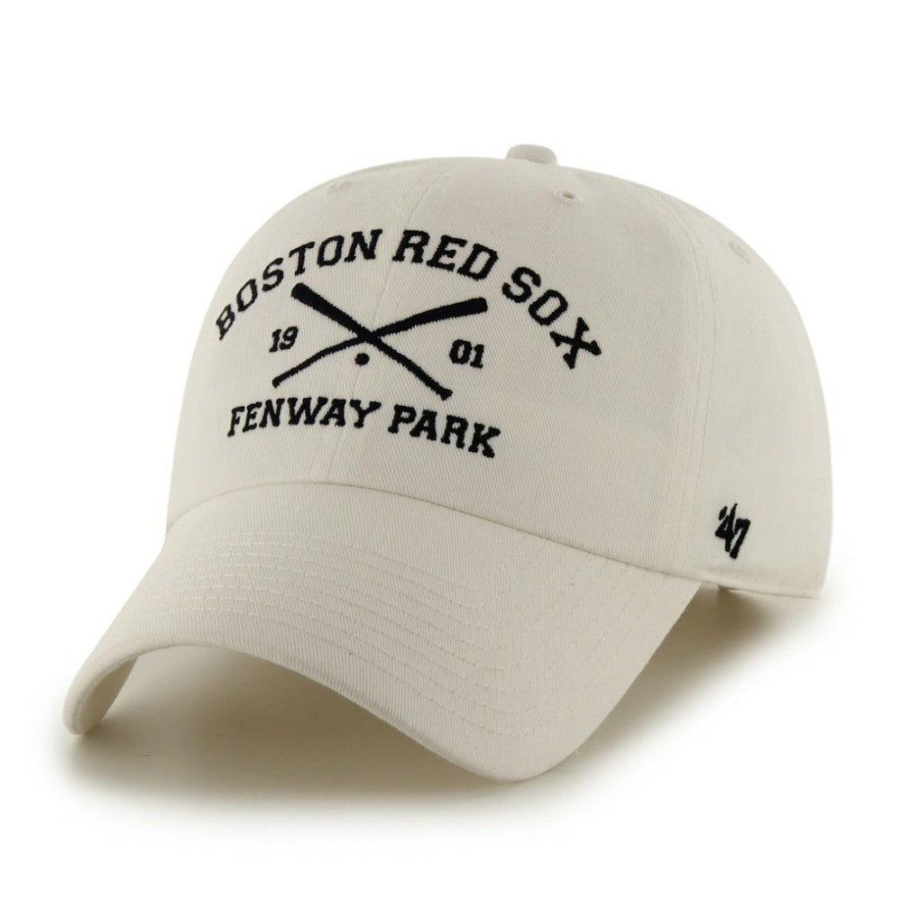 Boston Red Sox '47 Cross Bats Clean Up Adjustable Hat - White Hats