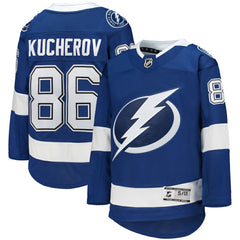 NHL Nikita Kucherov Tampa Bay Lightning Youth Home Premier Player Jersey - Blue