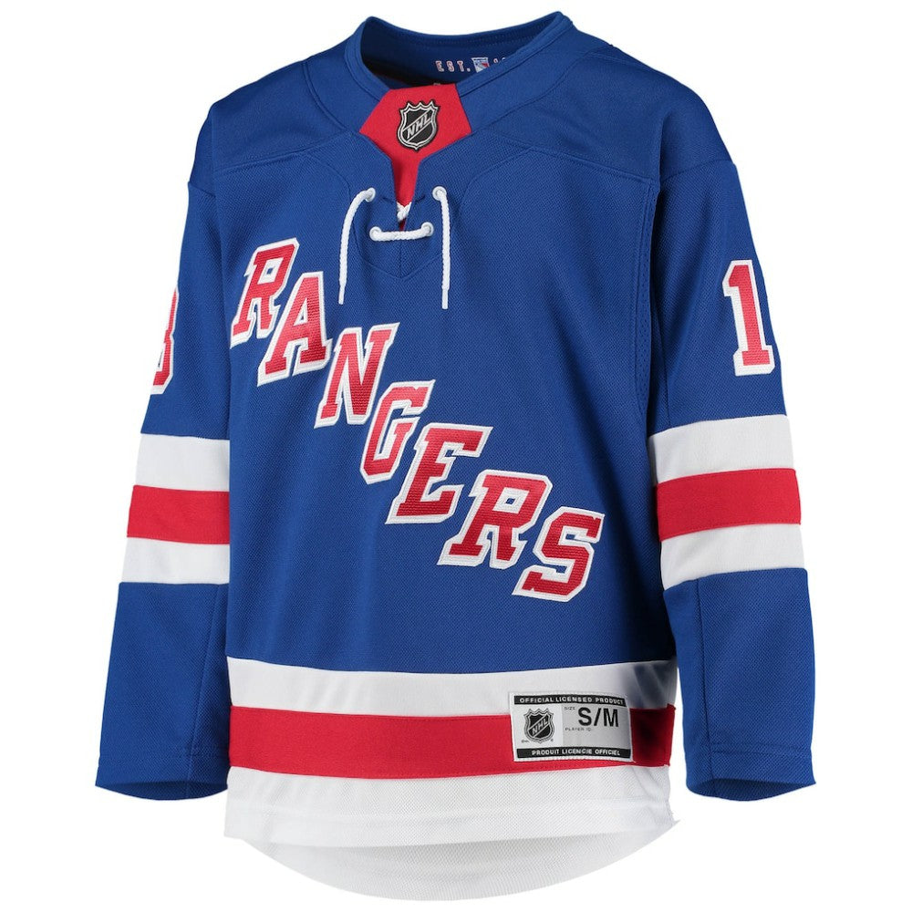 NHL Alexis Lafreniere New York Rangers Youth Home Premier Player Jersey - Blue