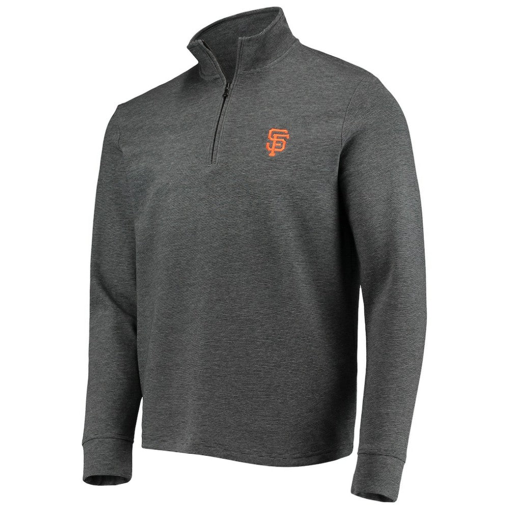 San Francisco Giants Vineyard Vines Saltwater Quarter-Zip Jacket - Charcoal Jackets