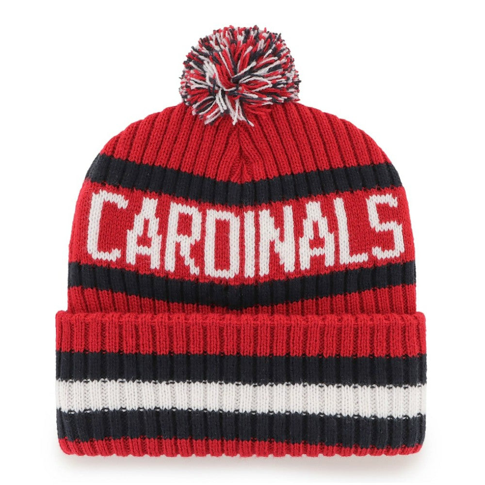 St. Louis Cardinals '47 Bering Cuffed Knit Hat with Pom - Red Hats