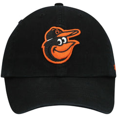 Baltimore Orioles '47 Youth Team Logo Clean Up Adjustable Hat - Black Hats
