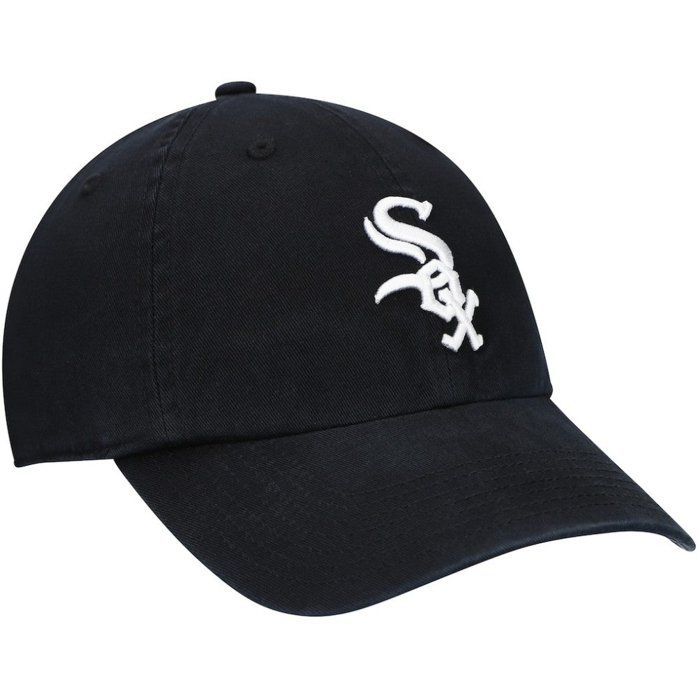 Chicago White Sox '47 Youth Team Logo Clean Up Adjustable Hat - Black Hats