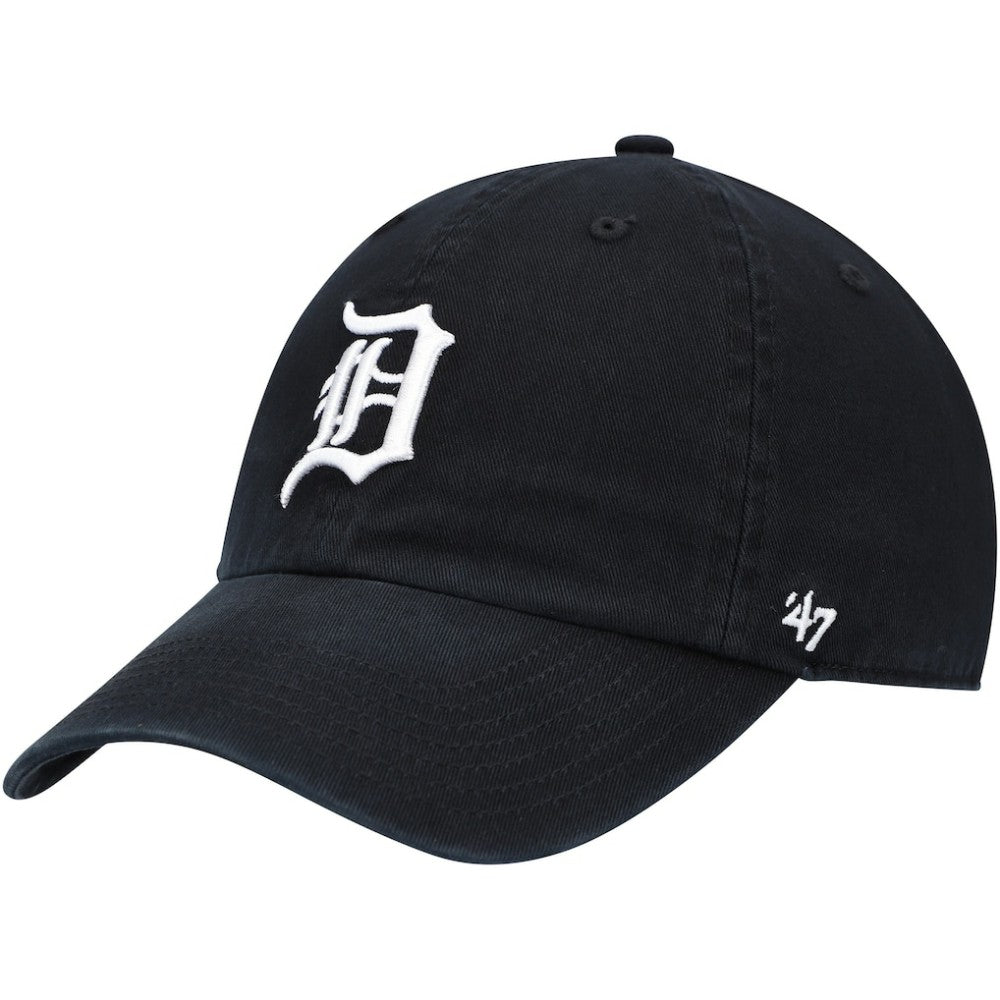 Detroit Tigers '47 Youth Team Logo Clean Up Adjustable Hat - Black Hats
