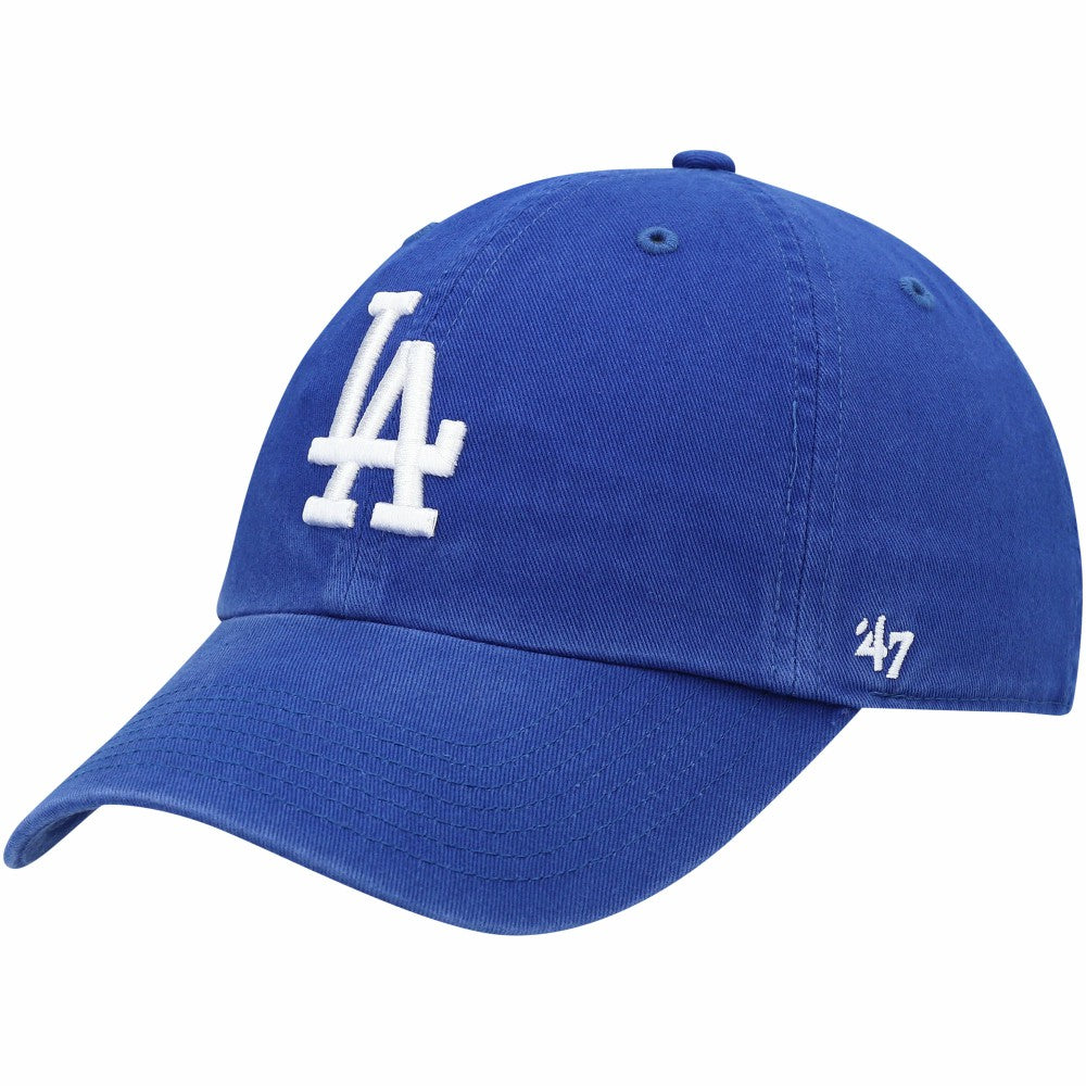 Los Angeles Dodgers '47 Youth Team Logo Clean Up Adjustable Hat - Royal Hats