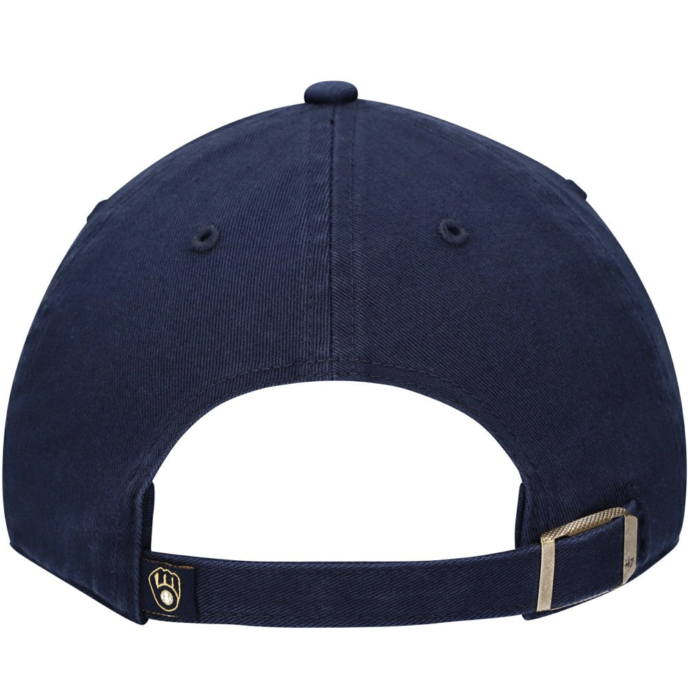 Milwaukee Brewers '47 Youth Team Logo Clean Up Adjustable Hat - Navy Hats