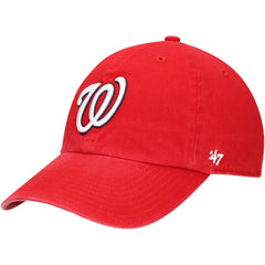 Washington Nationals '47 Youth Team Logo Clean Up Adjustable Hat - Red Hats