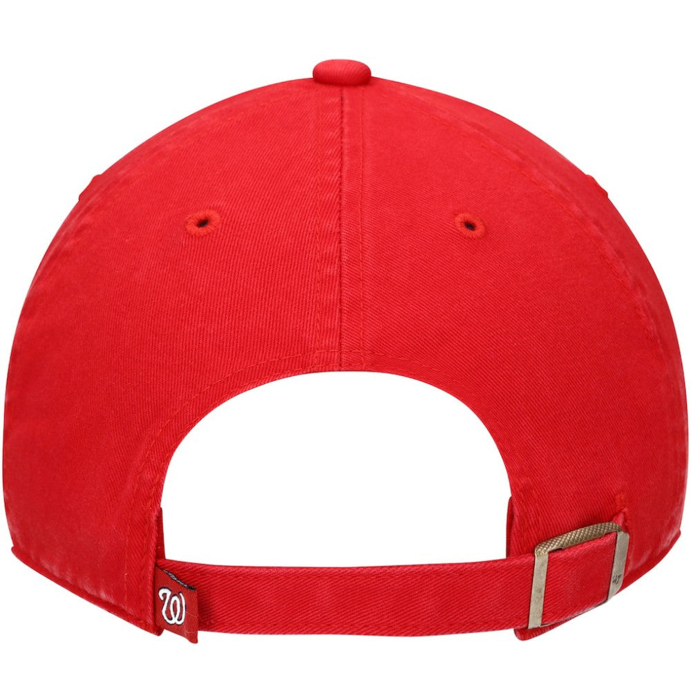 Washington Nationals '47 Youth Team Logo Clean Up Adjustable Hat - Red Hats