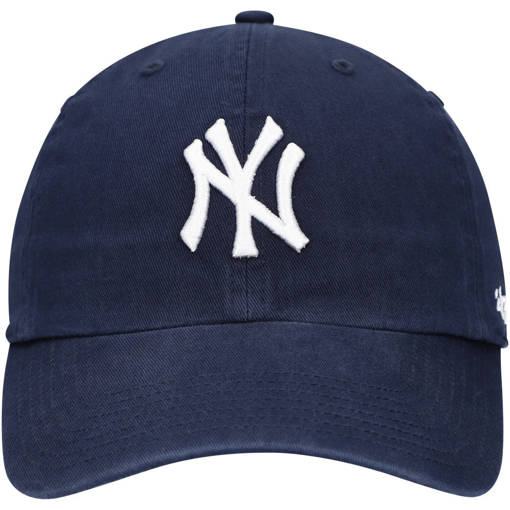 New York Yankees '47 Youth Team Logo Clean Up Adjustable Hat - Navy Hats