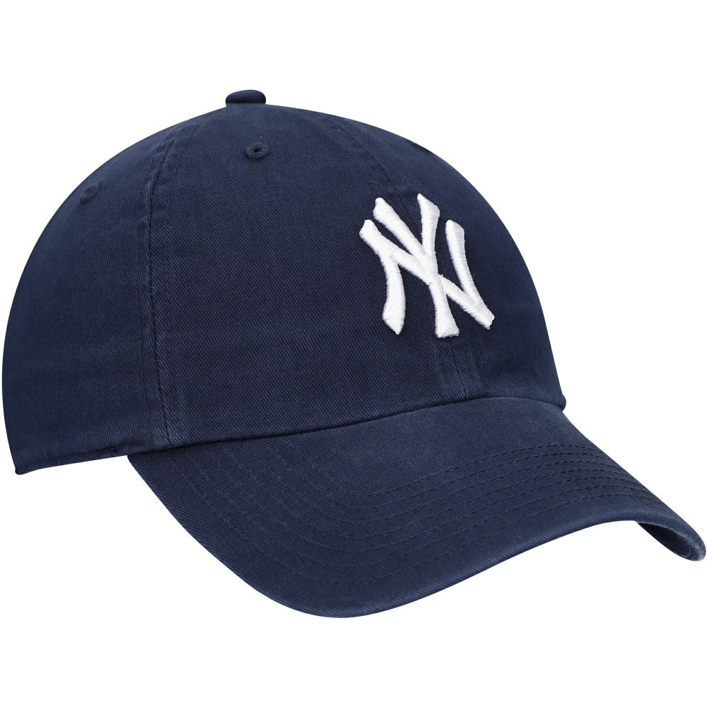 New York Yankees '47 Youth Team Logo Clean Up Adjustable Hat - Navy Hats