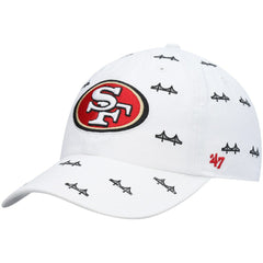 San Francisco 49ers '47 Women's Team Confetti Clean Up Adjustable Hat White