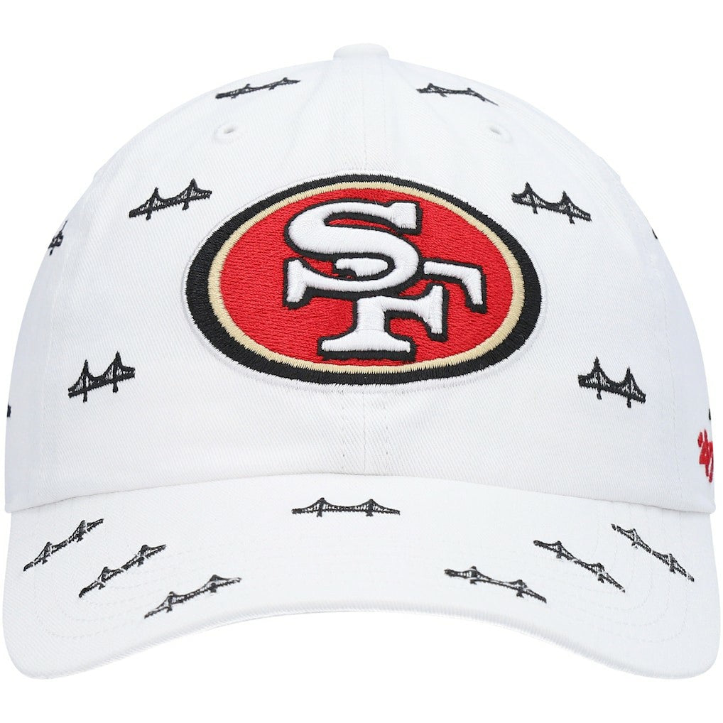 San Francisco 49ers '47 Women's Team Confetti Clean Up Adjustable Hat White