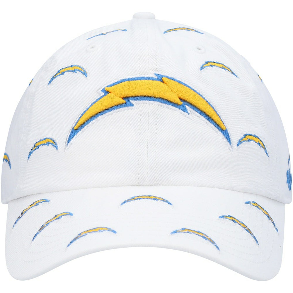 Los Angeles Chargers '47 Women's Team Confetti Clean Up Adjustable Hat White