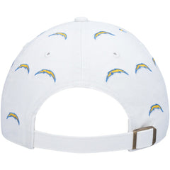 Los Angeles Chargers '47 Women's Team Confetti Clean Up Adjustable Hat White