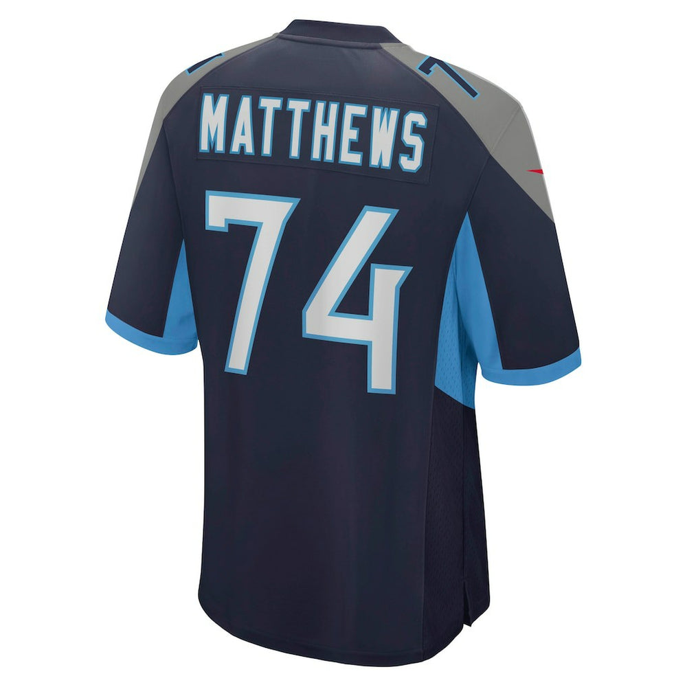 Bruce Matthews Tennessee Titans Retired Player Jersey Navy