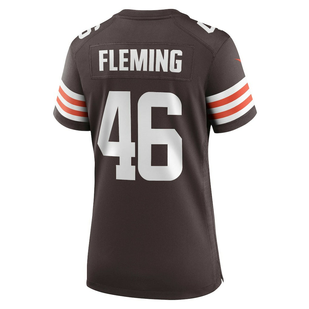 Don Fleming Cleveland Browns Women's Retired Player Jersey Brown