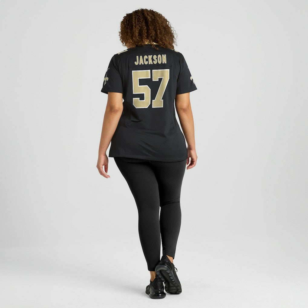 Rickey Jackson New Orleans Saints Women's Retired Player Jersey Black
