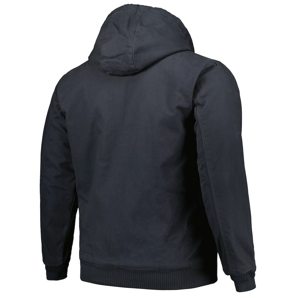 Seattle Seahawks Dunbrooke Big & Tall Dakota Canvas Hoodie Full-Zip Jacket Charcoal