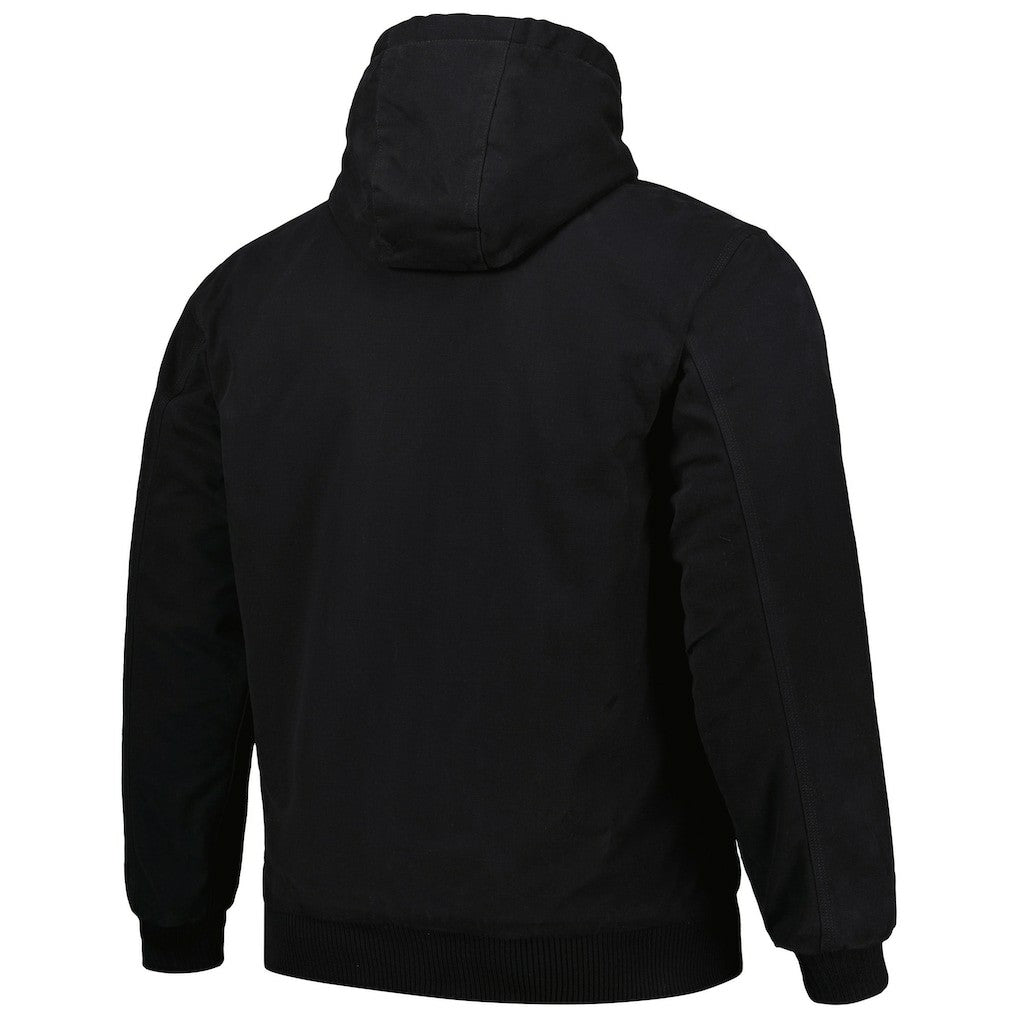 Arizona Cardinals Dunbrooke Big & Tall Dakota Canvas Hoodie Full-Zip Jacket Black