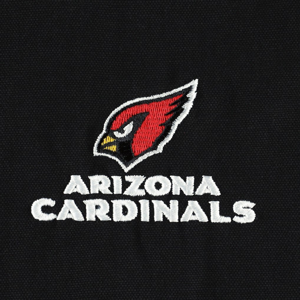 Arizona Cardinals Dunbrooke Big & Tall Dakota Canvas Hoodie Full-Zip Jacket Black
