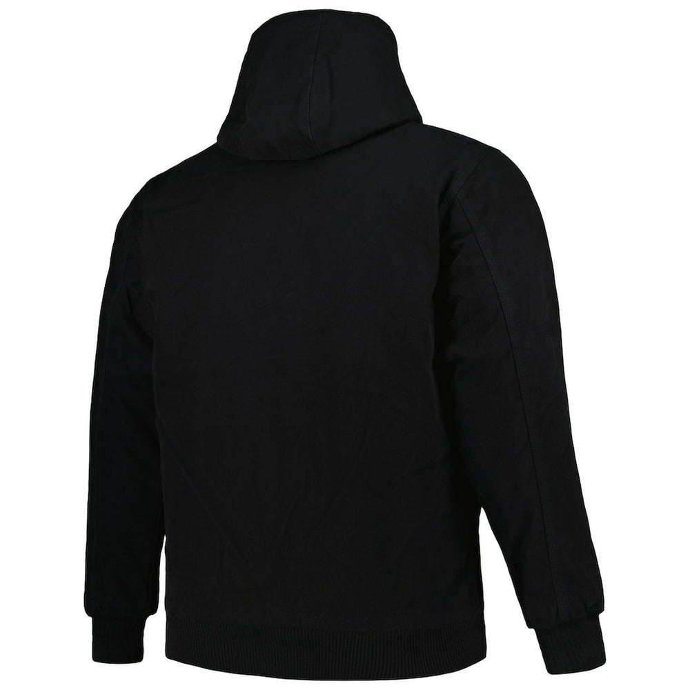 Atlanta Falcons Dunbrooke Big & Tall Dakota Canvas Hoodie Full-Zip Jacket Black