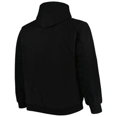 Minnesota Vikings Dunbrooke Big & Tall Dakota Canvas Hoodie Full-Zip Jacket Black