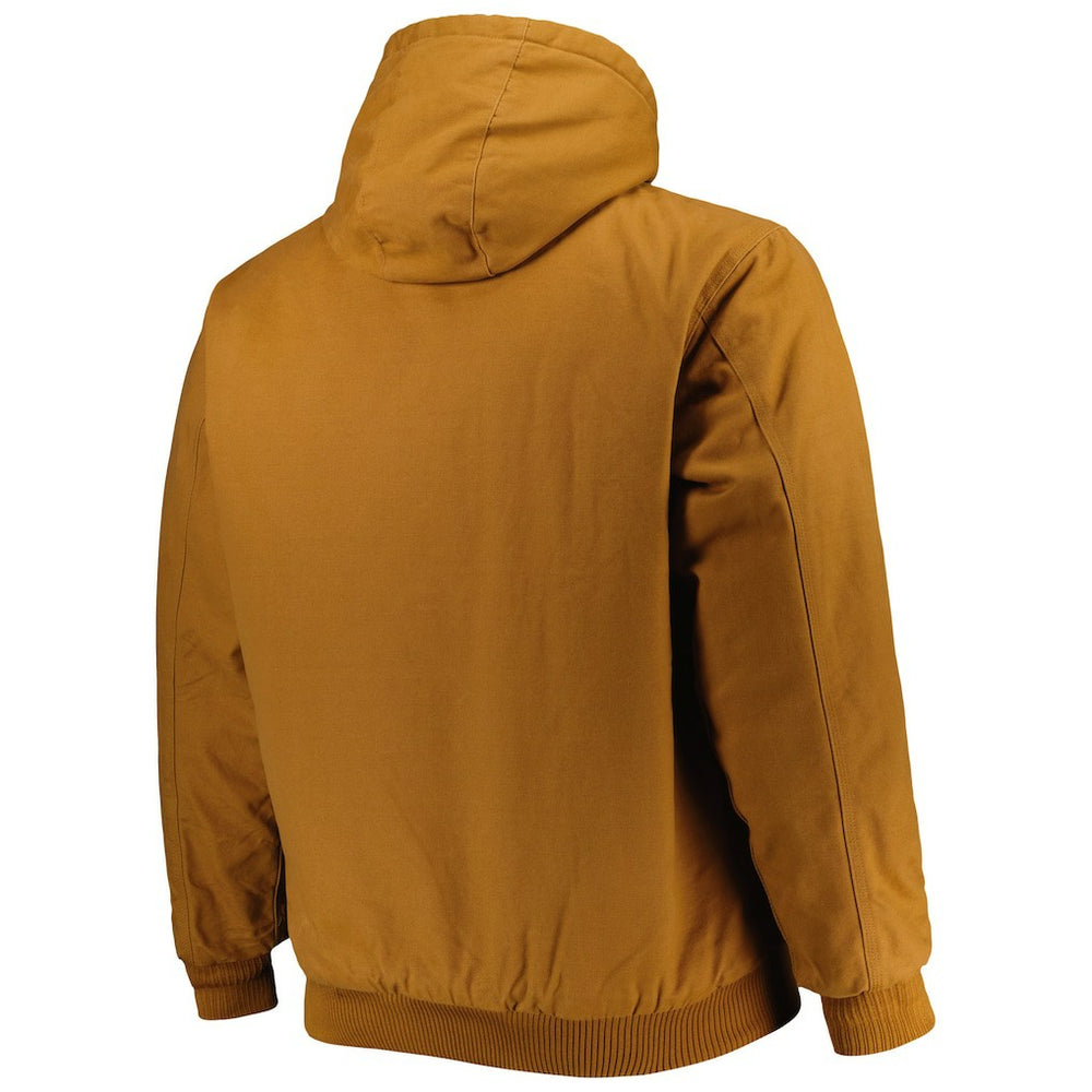 Buffalo Bills Dunbrooke Big & Tall Dakota Canvas Hoodie Full-Zip Jacket Tan